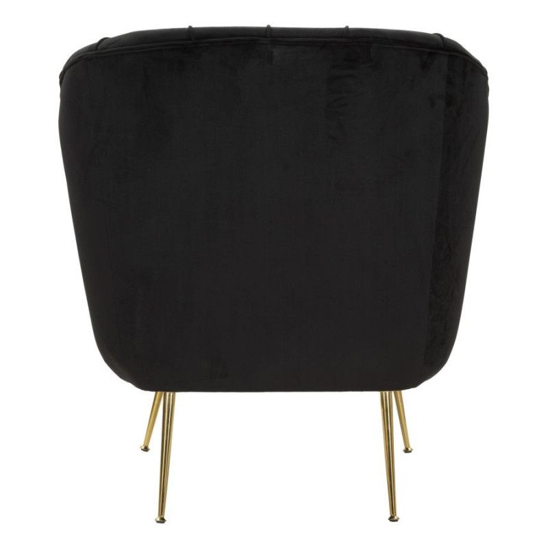 Poltrona Budapest Nera Con Cuscino cm 88x83x91