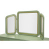 Toletta Camille Con Specchio E Sgabello Verde cm 120x37x79-104x2,5x56-44x34x48