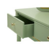 Toletta Camille Con Specchio E Sgabello Verde cm 120x37x79-104x2,5x56-44x34x48