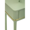 Toletta Camille Con Specchio E Sgabello Verde cm 120x37x79-104x2,5x56-44x34x48