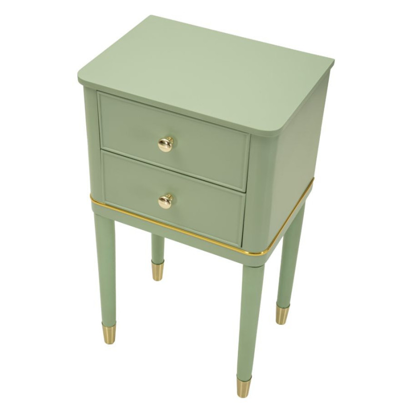 Comodino Camille Verde cm 40x30x71