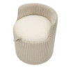 Puff Da Toletta Dublino Con Contenitore cm ø 47x53