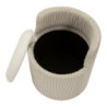 Puff Da Toletta Dublino Con Contenitore cm ø 47x53