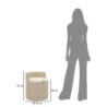 Puff Da Toletta Dublino Con Contenitore cm ø 47x53