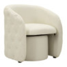 Poltrona Con Puff Zagabria cm 76x75x80-ø 47x35