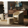 Poltrona Con Puff Zagabria cm 76x75x80-ø 47x35