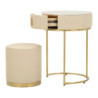 Comodino/toletta Con Puff Pok cm ø 52x70 - ø 36x39