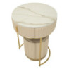 Comodino/toletta Con Puff Pok cm ø 52x70 - ø 36x39