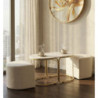 Tavolo Da Caffe' Con 2 Puff Relax cm 79x45x44-42x37x37