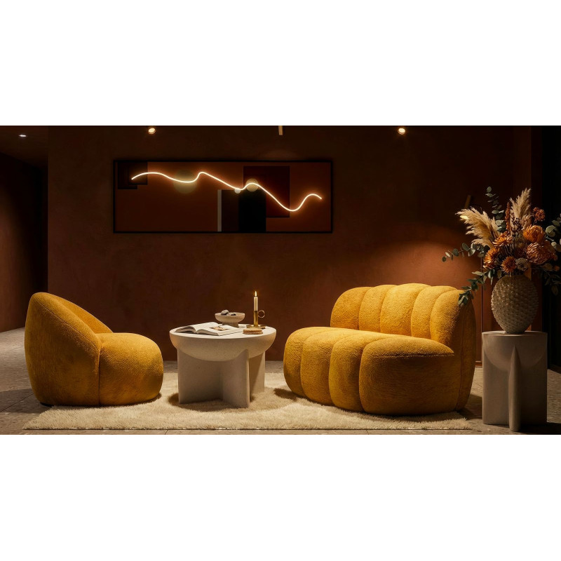 Poltrona Ginevra Senape cm 81x78x64