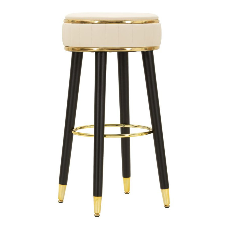Sgabello Bar London Crema cm ø 38x74