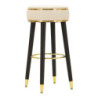 Sgabello Bar London Crema cm ø 38x74