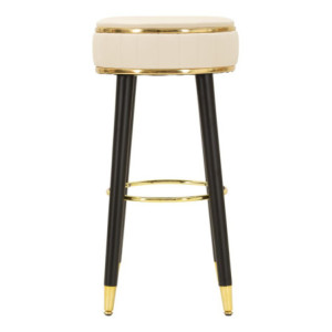 Zoom Sgabello Bar London Crema cm ø 38x74