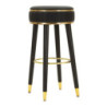 Sgabello Bar London Nero cm ø 38x74
