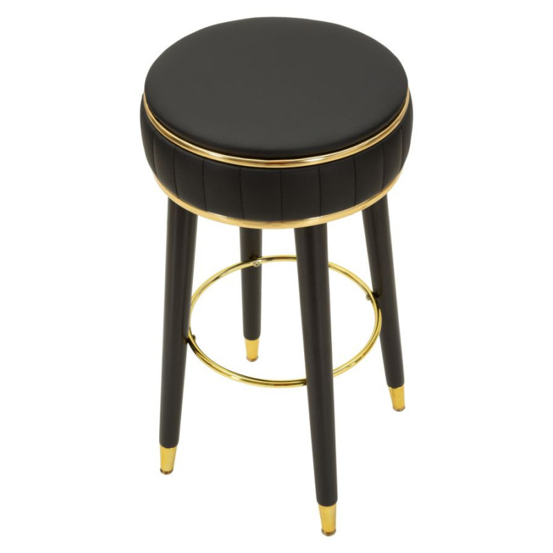Sgabello Bar London Nero cm ø 38x74
