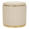 Puff Con Contenitore London Crema cm ø 46,5x44