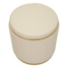 Puff Con Contenitore London Crema cm ø 46,5x44