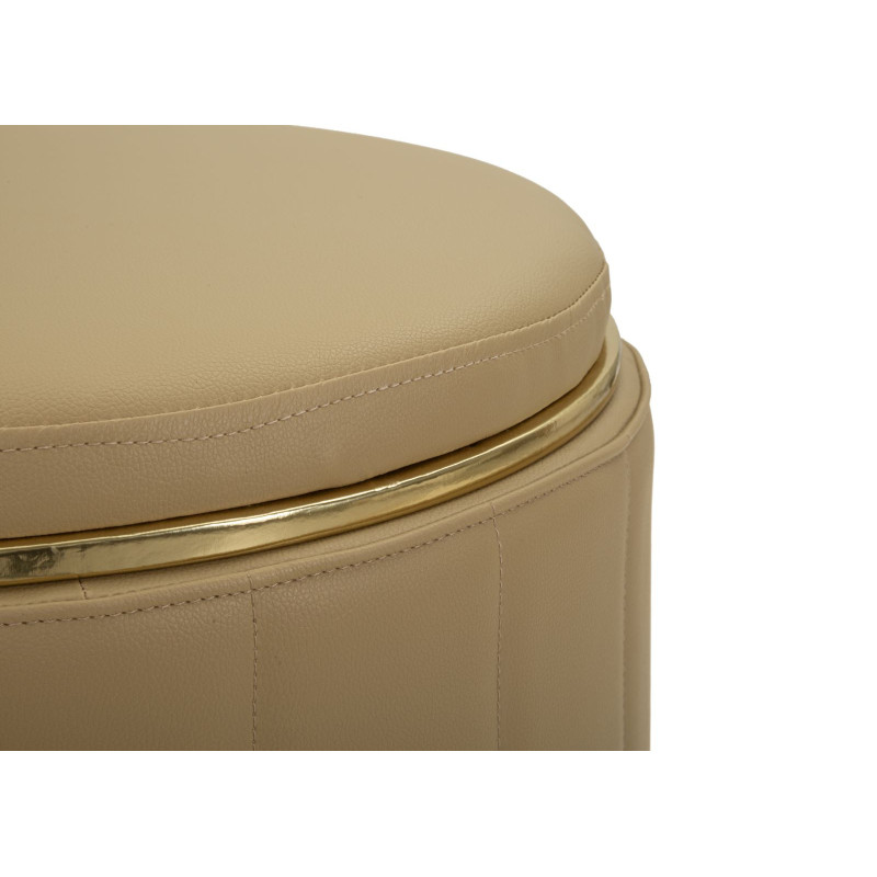 Puff Con Contenitore London Marrone cm ø 46,5x44