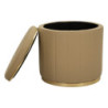 Puff Con Contenitore London Marrone cm ø 46,5x44