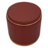 Puff Con Contenitore London Rosso cm ø 46,5x44