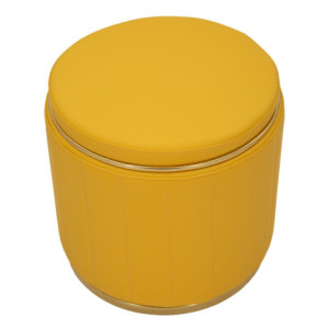 Zoom Puff Con Contenitore London Senape cm ø 46,5x44