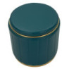 Puff Con Contenitore London Ottanio cm ø 46,5x44