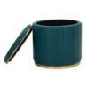 Puff Con Contenitore London Ottanio cm ø 46,5x44