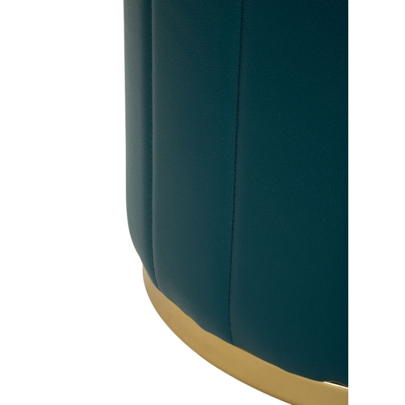 Puff Con Contenitore London Ottanio cm ø 46,5x44