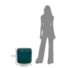 Puff Con Contenitore London Ottanio cm ø 46,5x44