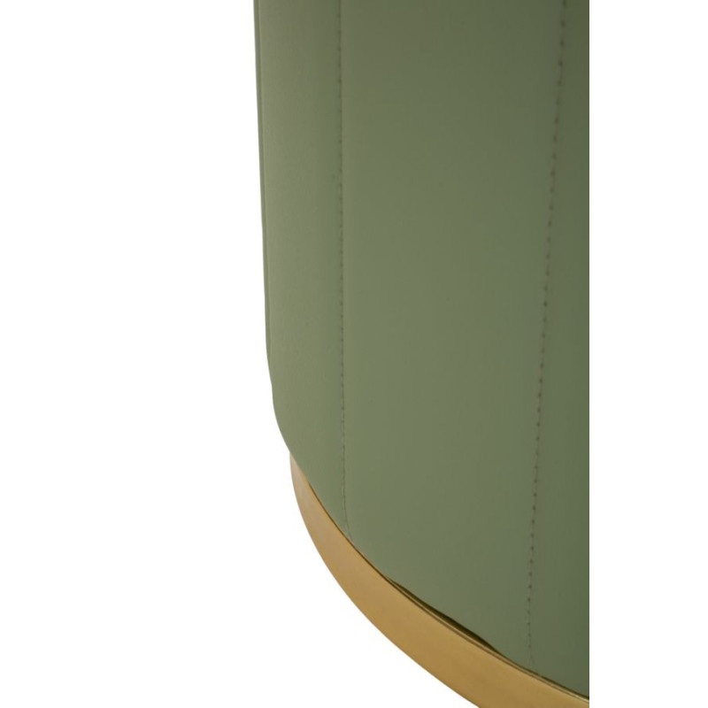 Puff Con Contenitore London Verde cm ø 46,5x44
