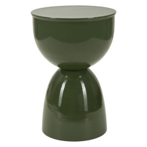 Tavolinetto In Metallo Yao Verde cm ø 31x46