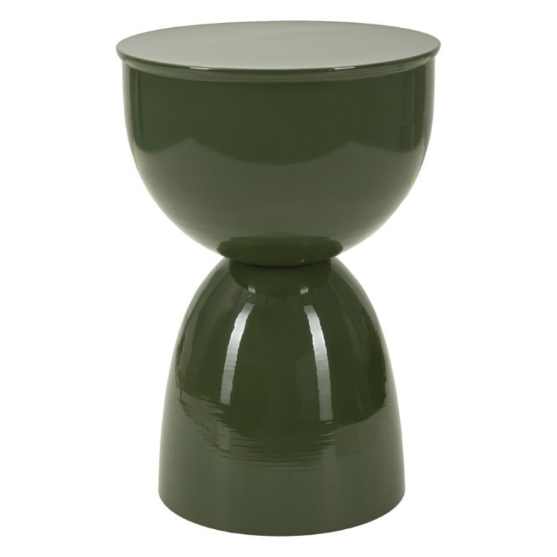 Tavolinetto In Metallo Yao Verde cm ø 31x46