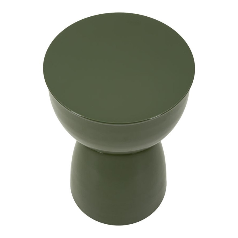 Tavolinetto In Metallo Yao Verde cm ø 31x46