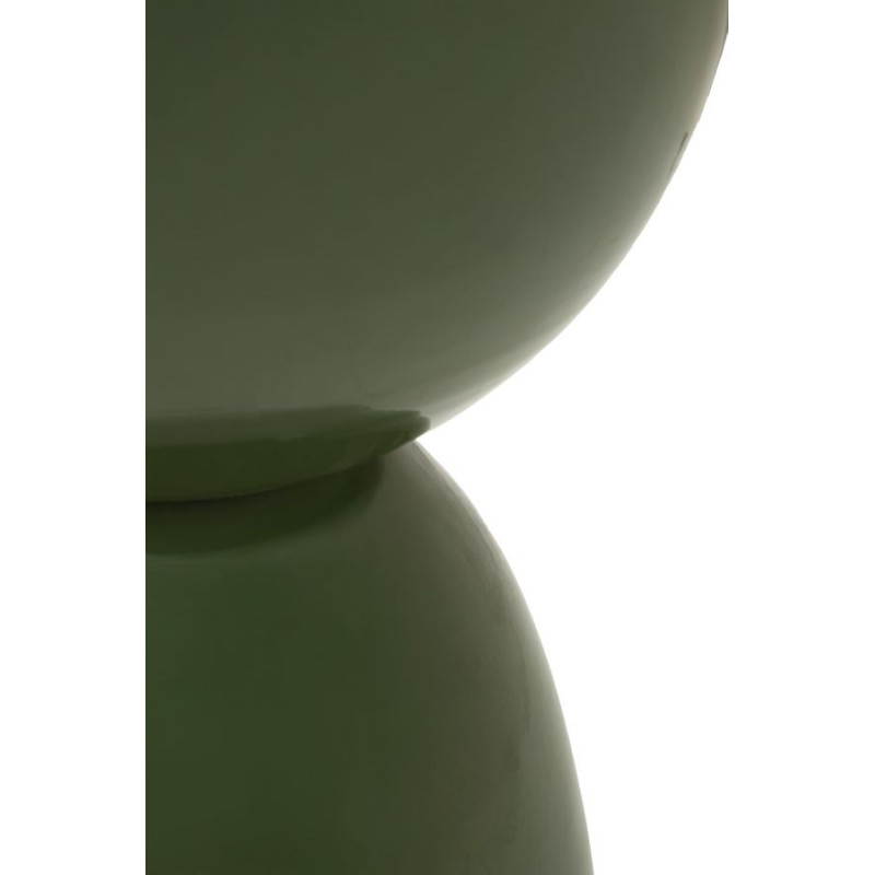 Tavolinetto In Metallo Yao Verde cm ø 31x46