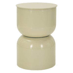 Tavolinetto In Metallo Oyi Crema cm ø 31x46