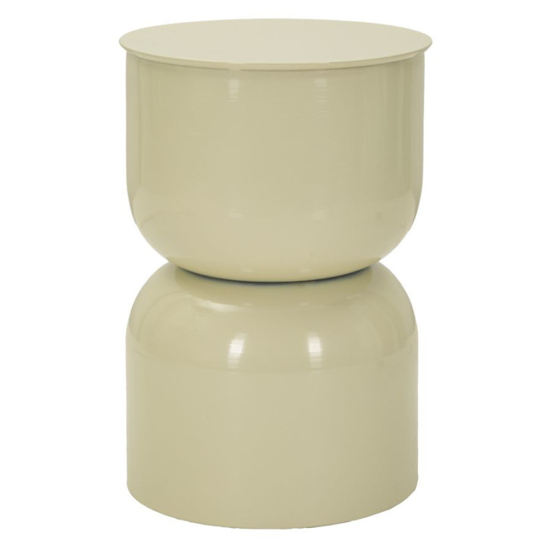 Tavolinetto In Metallo Oyi Crema cm ø 31x46