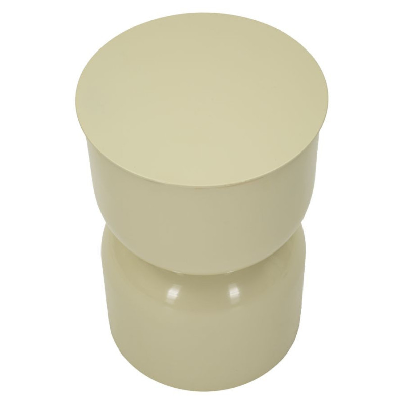 Tavolinetto In Metallo Oyi Crema cm ø 31x46