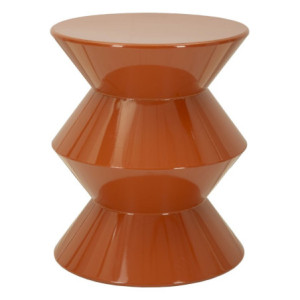 Tavolinetto In Metallo Zag Orange cm ø 37,5x45