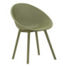 Sedia Ibiza Verde Set 2 Pz cm 59x59x83 (altezza Seduta cm 45)