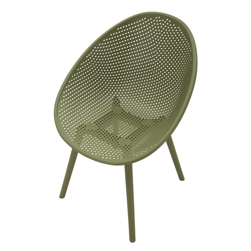 Sedia Ibiza Verde Set 2 Pz cm 59x59x83 (altezza Seduta cm 45)