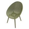 Sedia Ibiza Verde Set 2 Pz cm 59x59x83 (altezza Seduta cm 45)