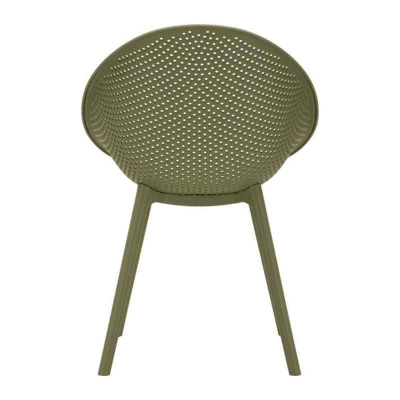 Sedia Ibiza Verde Set 2 Pz cm 59x59x83 (altezza Seduta cm 45)