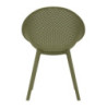 Sedia Ibiza Verde Set 2 Pz cm 59x59x83 (altezza Seduta cm 45)