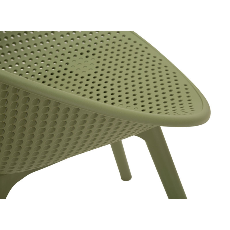 Sedia Ibiza Verde Set 2 Pz cm 59x59x83 (altezza Seduta cm 45)