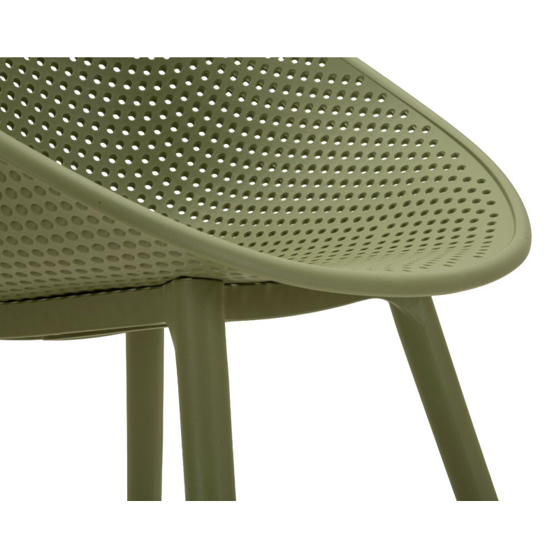 Sedia Ibiza Verde Set 2 Pz cm 59x59x83 (altezza Seduta cm 45)