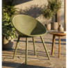 Sedia Ibiza Verde Set 2 Pz cm 59x59x83 (altezza Seduta cm 45)