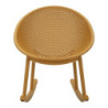 Sedia A Dondolo Ibiza Senape cm 66x88x80 (altezza Seduta cm 38)
