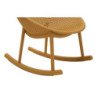 Sedia A Dondolo Ibiza Senape cm 66x88x80 (altezza Seduta cm 38)