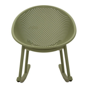 Zoom Sedia A Dondolo Ibiza Verde cm 66x88x80 (altezza Seduta cm 38)
