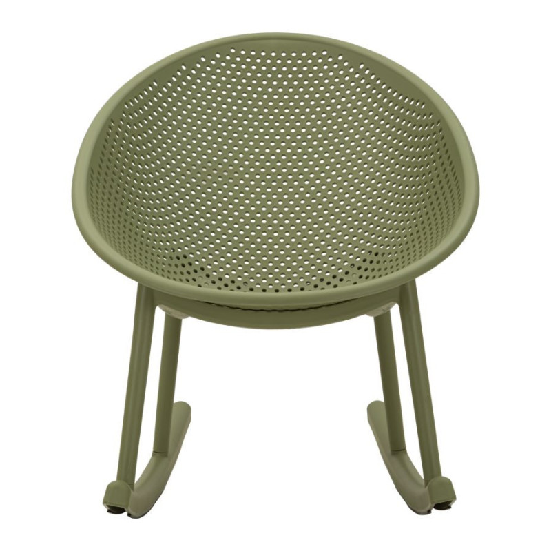 Sedia A Dondolo Ibiza Verde cm 66x88x80 (altezza Seduta cm 38)